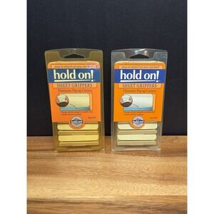 Hold On ! Sheet Grips – Set Of 2, 4 In Each Box Easy to Use Sheet Holders